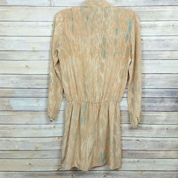 Karina Grimaldi Snake Print Ruffle Dress Sz S - Picture 6 of 7